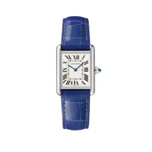 Cartier Tank Must – Silver ceinture bleue